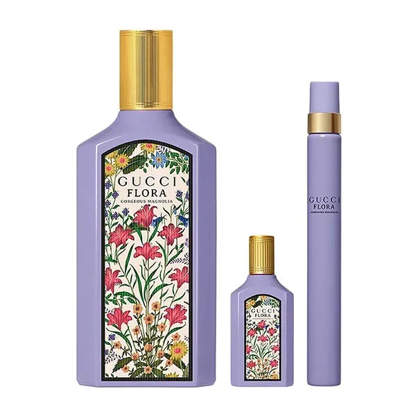 Set Nước Hoa Nữ Gucci Flora Gorgeous Magnolia Set 3 Món - Nước hoa - Vua Hàng Hiệu