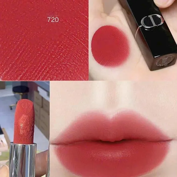 Set Son Dior Rouge Dior Plan De Paris Collection Limited Edition 2 Món (720 Icone + 100 New Look) - Son Môi - Vua Hàng Hiệu