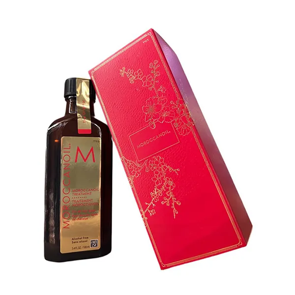 Set Tinh Dầu Dưỡng Tóc Và Kem Dưỡng Tay Moroccanoil Happy New Year 2 Món