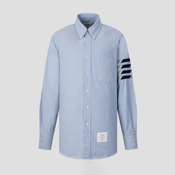 Sơ Mi Nam Thom Browne Blue With 4 Bar Printed MWL374C-05373-480 Màu Xanh Size 0 - Thời trang - Vua Hàng Hiệu