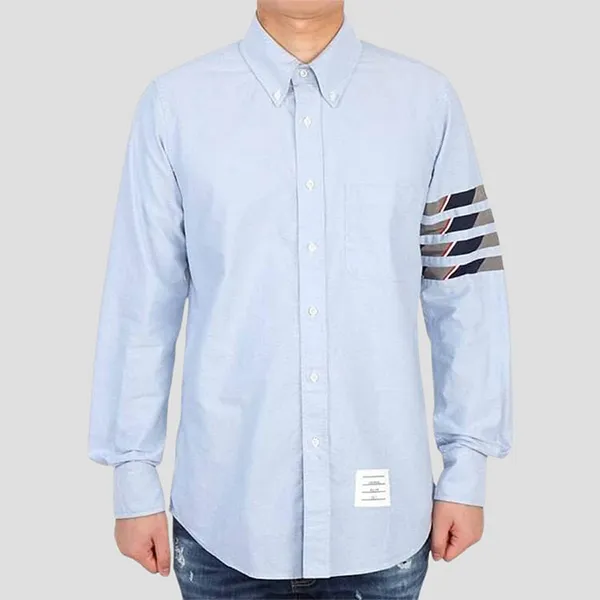 Sơ Mi Nam Thom Browne Blue With 4 Bar Printed MWL374C-05373-480 Màu Xanh Size 0 - Thời trang - Vua Hàng Hiệu