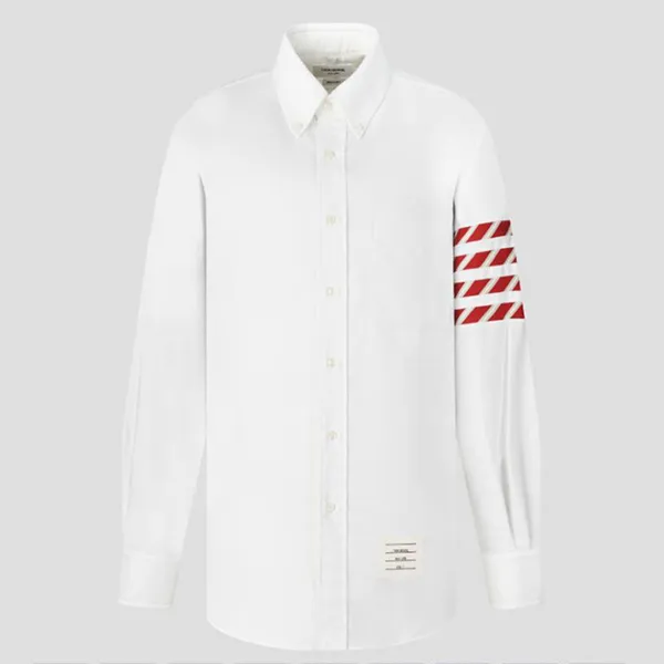 Sơ Mi Nam Thom Browne White With 4-Bar Printed MWL374C-05371-100 Màu Trắng - Thời trang - Vua Hàng Hiệu