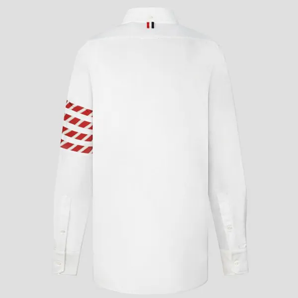 Sơ Mi Nam Thom Browne White With 4-Bar Printed MWL374C-05371-100 Màu Trắng - Thời trang - Vua Hàng Hiệu