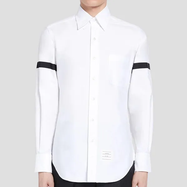 Sơ Mi Nam Thom Browne White With Black Armband MWL150B-06177-133 Màu Trắng Size 0 - Thời trang - Vua Hàng Hiệu