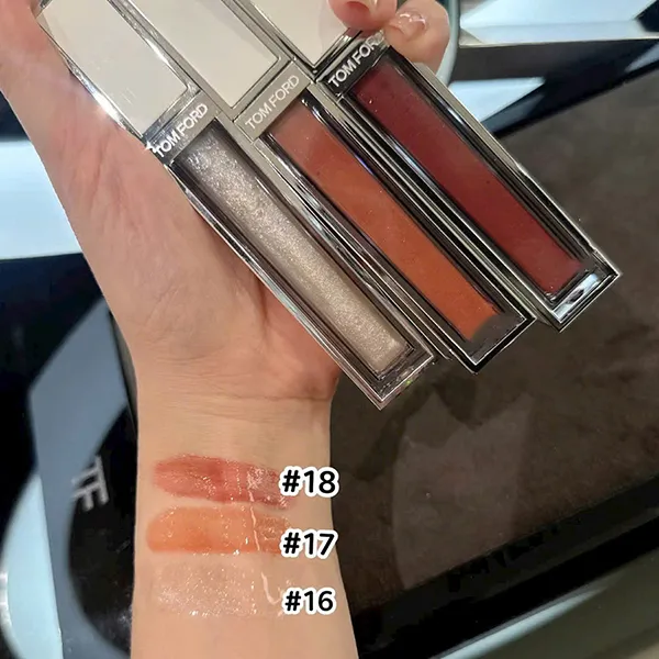 Son Bóng Tom Ford Gloss Luxe 17 Peak Flush Màu Đỏ Cam - Son Môi - Vua Hàng Hiệu