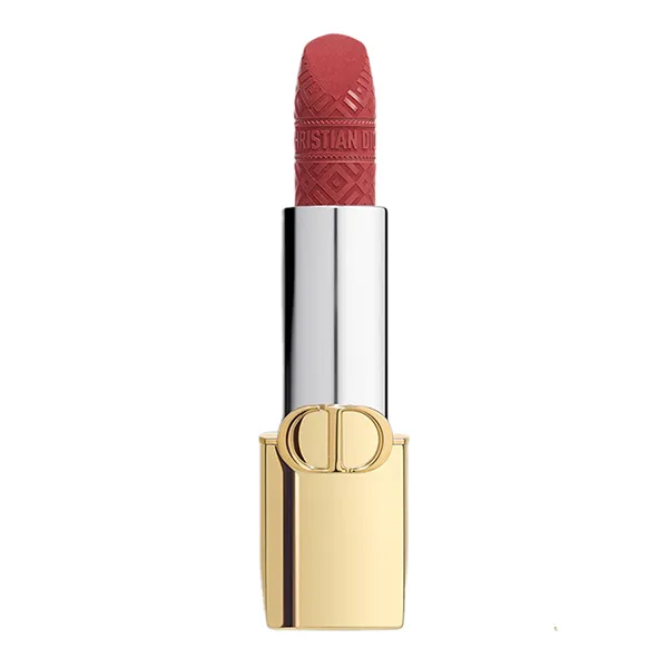 Son Dior Rouge Dior Lipstick Limited Edition Golden Case 720 Velvet Màu Đỏ Hồng Nâu