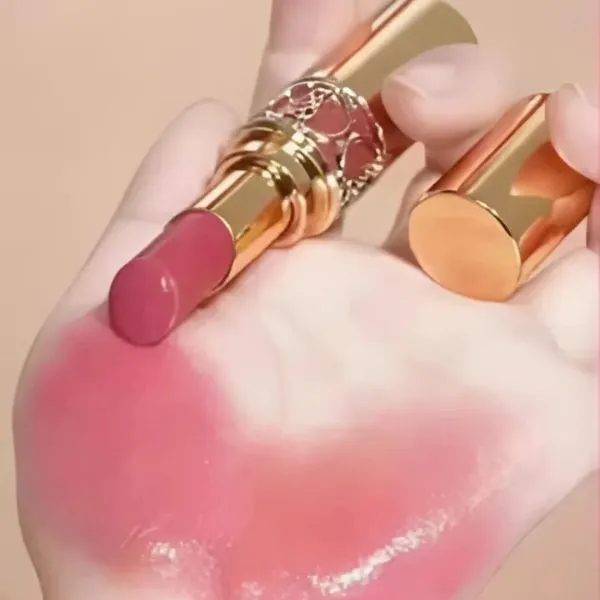 Son Dưỡng Yves Saint Laurent YSL 162 Pulsing Rosehip Rouge Volupté Shine Màu Hồng Đào