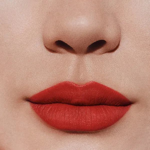 Son Hermès Matte Lipstick, Engraved Limited Edition, 75 Rouge Amazone Màu Đỏ Cam