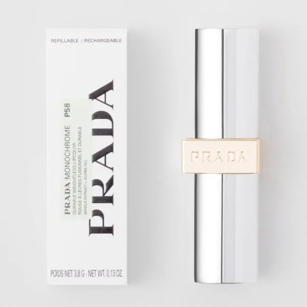 Son Lì Prada Monochrome Hyper Matte Lipstick P58 Tamaris Màu Hồng Đất - Son Môi - Vua Hàng Hiệu