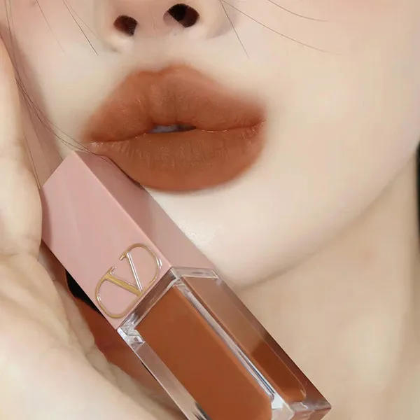 Son Valentino Liquirosso Lip & Blush 77A Nude In Roma Màu Cam Nâu Tây