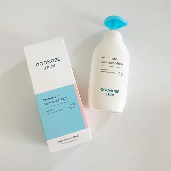 Sữa Tắm Gội Goongbe Làm Dịu Da 2in1 Pri-mmune Shampoo & Bath 350ml - Mỹ phẩm - Vua Hàng Hiệu