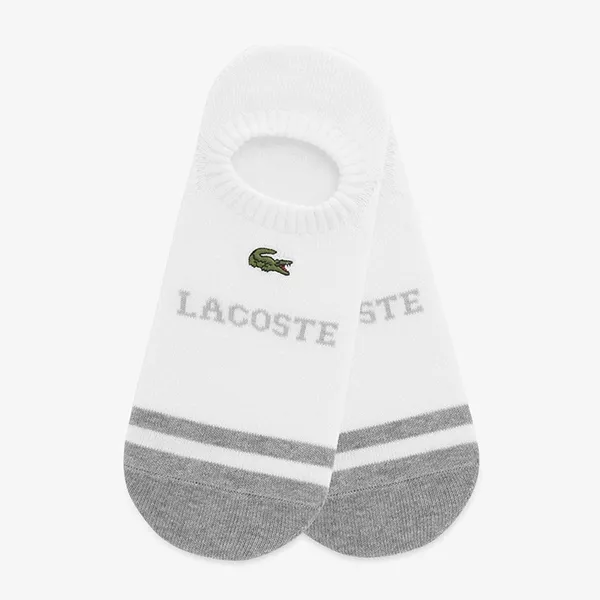 Tất Lacoste Overshoe Socks RA681E 53N Màu Trắng
