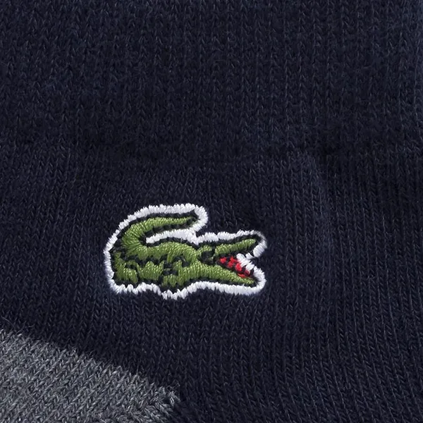 Tất Nam Lacoste Men's Color Block Ankle Socks RA676E-54G 166 Màu Xanh Xám