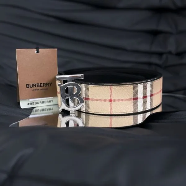 Thắt Lưng Nam Burberry With TB Logo Belt 8070294 Phối Màu Size 90