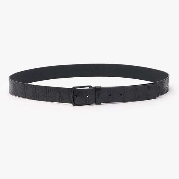 Thắt Lưng Nam Lacoste Monogram Leather Belt RC4093 000 Màu Đen Size 100 - Thắt lưng - Vua Hàng Hiệu
