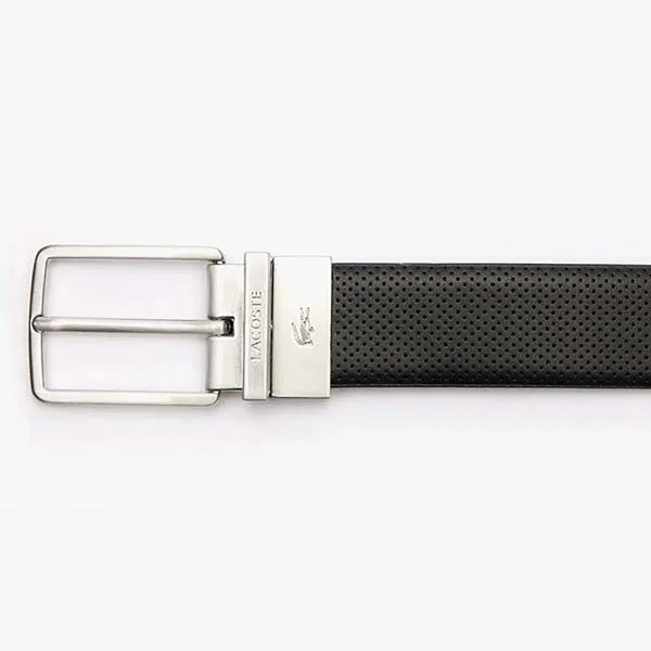 Thắt Lưng Nam Lacoste Reversible Wide Buckle Beltt RC4097 672 Màu Đen