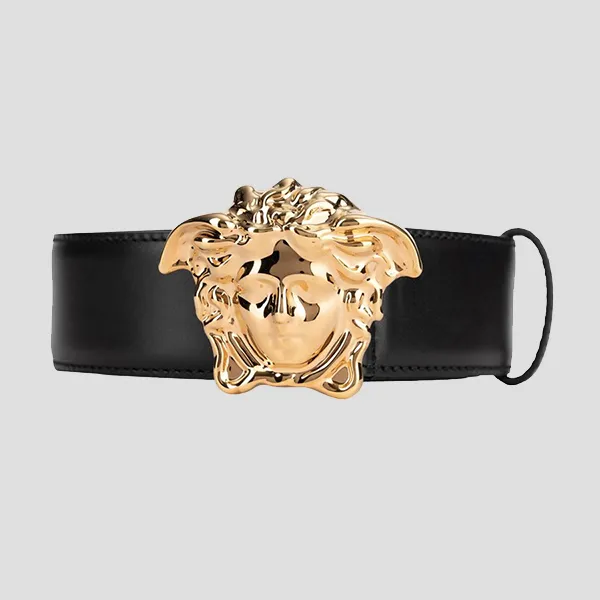 Thắt Lưng Nam Versace La Medusa Leather 4cm DCU4140 DVTP1 KVO41 Màu Đen Size 85