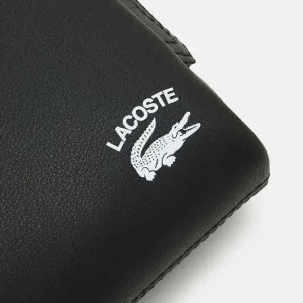 Túi Cầm Tay Lacoste Clutch With Zip And Croco And Coords NH4013PN 000 Black Màu Đen - Túi xách - Vua Hàng Hiệu