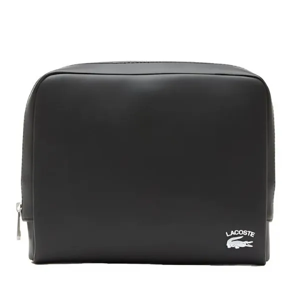 Túi Cầm Tay Lacoste Clutch With Zip And Croco And Coords NH4013PN 000 Black Màu Đen - Túi xách - Vua Hàng Hiệu