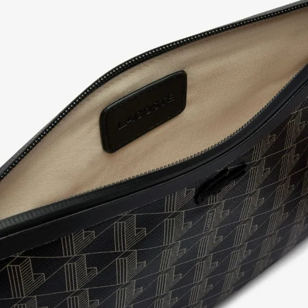 Túi Cầm Tay Unisex Lacoste Zely Wallet Large NF4729ZE N56 Màu Đen