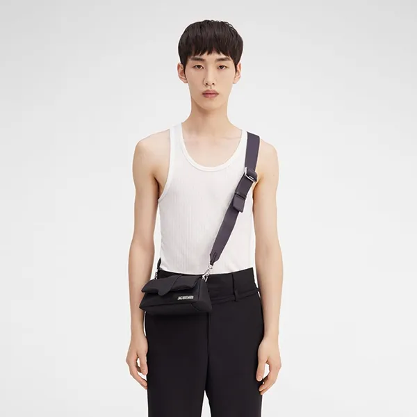 Túi Đeo Chéo Jacquemus Le Petit Bambimou Crossbody Bag 236BA307-3138 990 Màu Đen