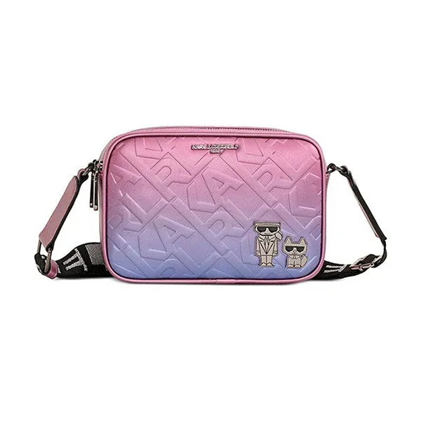 Túi Đeo Chéo Nữ Karl Lagerfeld Paris And Choupette Maybelle Crossbody Màu Hồng Ombre