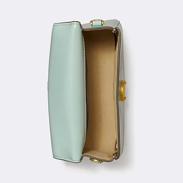 Túi Đeo Chéo Nữ Tory Burch Robinson Spazzolato Top Handle Shoulder Bag Màu Xanh Mint - Túi xách - Vua Hàng Hiệu