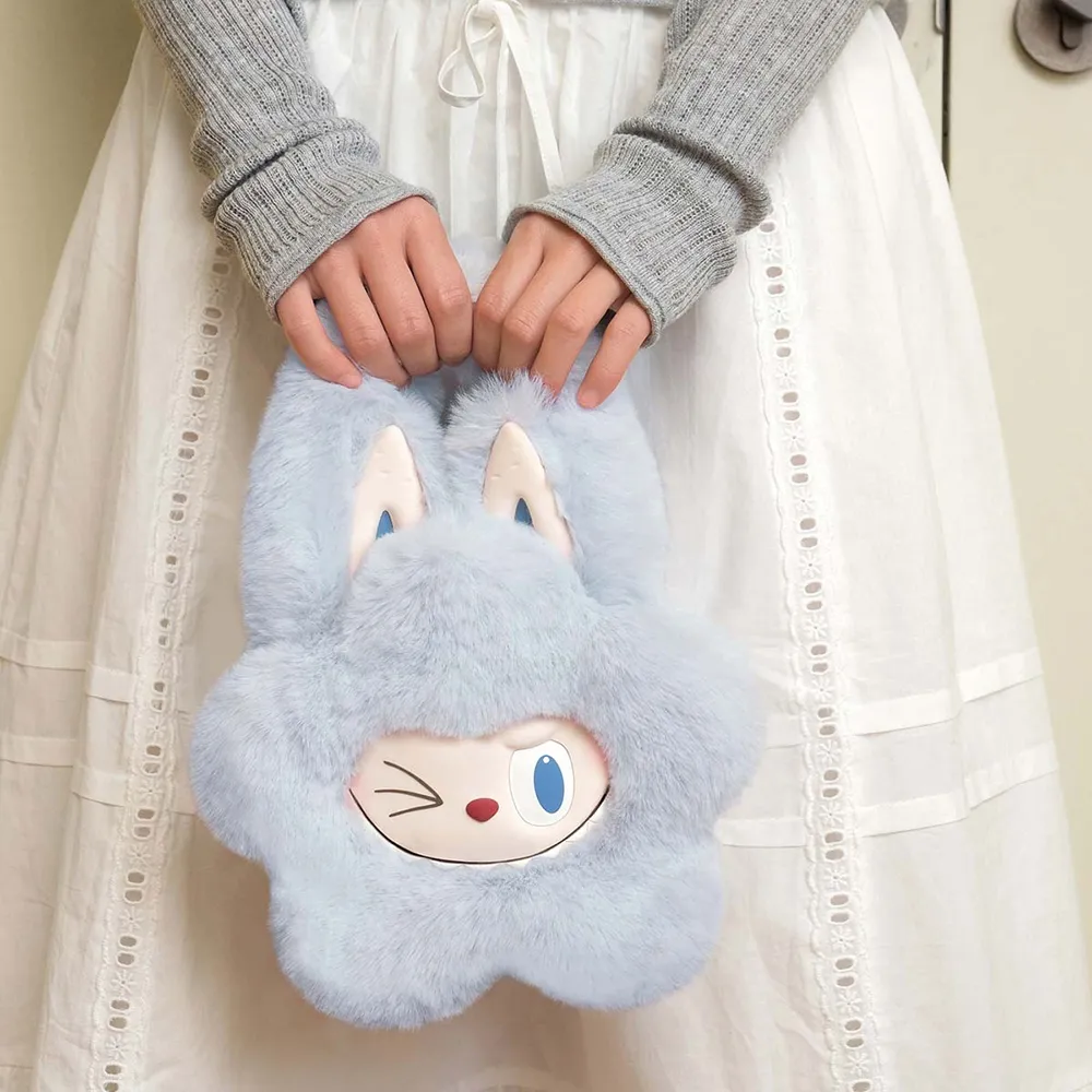 Túi Đeo Chéo Pop Mart The Monsters Classic Series-Plush Flower Bag Màu Xanh Blue