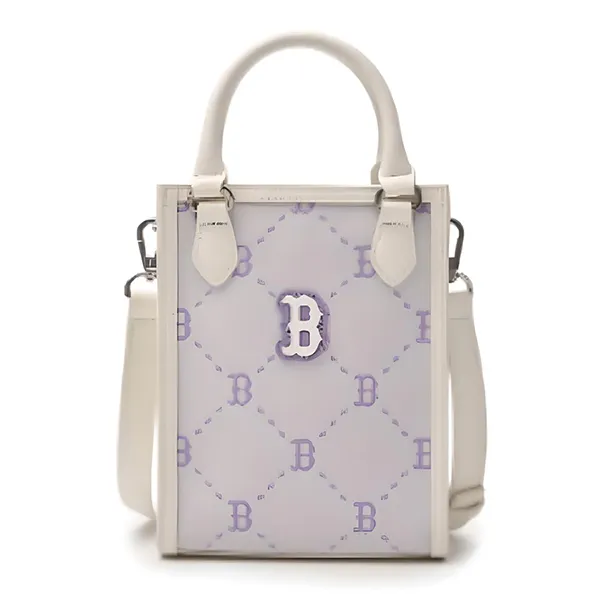 Túi Đeo Chéo Trẻ Em MLB Monogram Boston Red Sox 7ACRMD35N Màu Trắng - Túi xách - Vua Hàng Hiệu