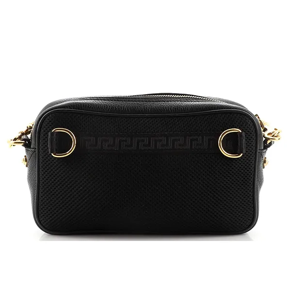 Túi Đeo Chéo Versace Medusa Front Pocket Camera Bag Leather Màu Đen - Túi xách - Vua Hàng Hiệu
