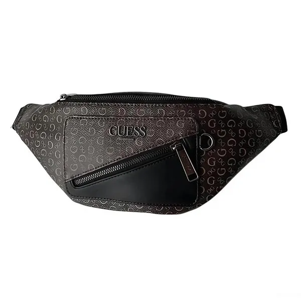 Túi Đeo Hông Nam Guess DX22174 Natural Logo Belt Bag Màu Nâu - Túi xách - Vua Hàng Hiệu