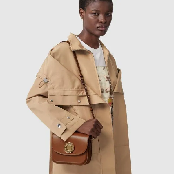 Túi Đeo Vai Nữ Burberry Small Elizabeth Shoulder Bag 80557761 Màu Nâu - Túi xách - Vua Hàng Hiệu
