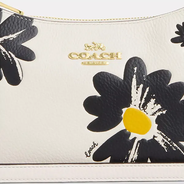 Túi Đeo Vai Nữ Coach Teri Shoulder Bag With Floral Print CZ587 Màu Trắng