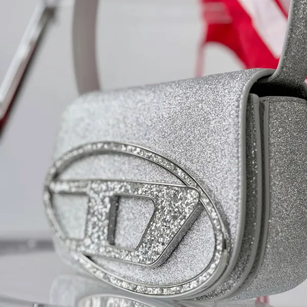 Túi Đeo Vai Nữ Diesel Silver 1DR Olkalaukku P0787 X08396 H0535 Màu Bạc - Túi xách - Vua Hàng Hiệu