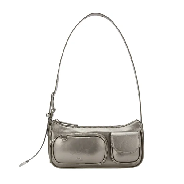Túi Đeo Vai Nữ Find Kapoor Belty Pocket Bag 25 - Chrome Shoulder Bag Màu Xám Trắng - Túi xách - Vua Hàng Hiệu