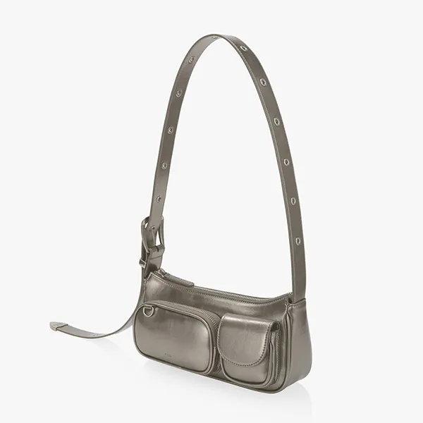 Túi Đeo Vai Nữ Find Kapoor Belty Pocket Bag 25 - Chrome Shoulder Bag Màu Xám Trắng - Túi xách - Vua Hàng Hiệu