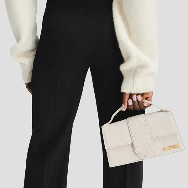 Túi Đeo Vai Nữ Jacquemus Le Grand Bambino In White 213BA007 3071 140 Màu Trắng