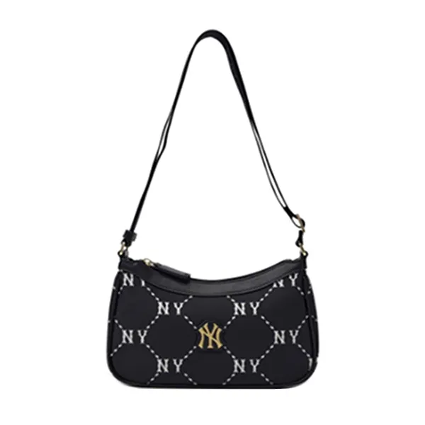 Túi Đeo Vai Nữ MLB Monogram NY Yankees Shoulder Bag 7ACRMD15N Màu Đen