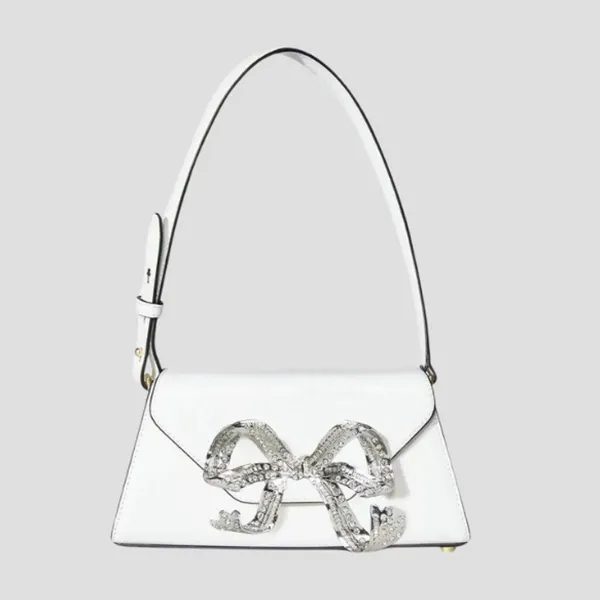 Túi Đeo Vai Nữ Self-Portrait White Bow Mini Shoulder Bag RS23 306 W Màu Trắng - Túi xách - Vua Hàng Hiệu