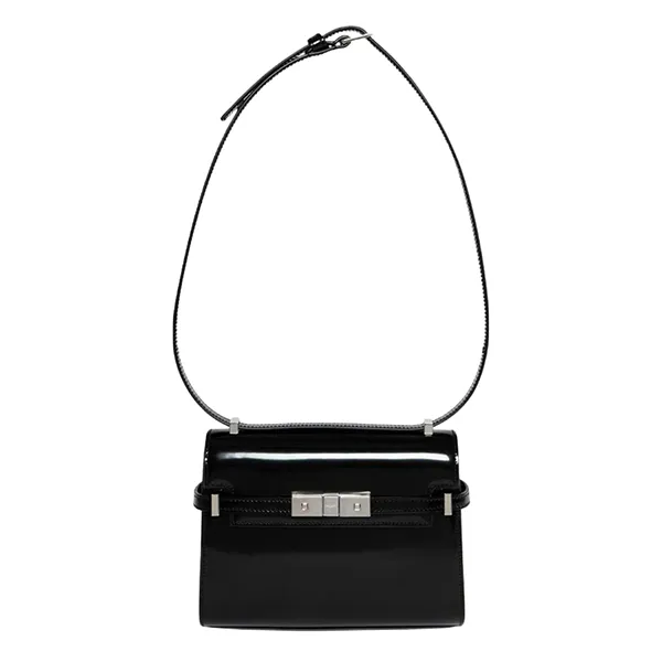 Túi Đeo Vai Nữ Yves Saint Laurent YSL Black Leather Manhattan Mini 760378 AACE7 1000 Màu Đen - Túi xách - Vua Hàng Hiệu