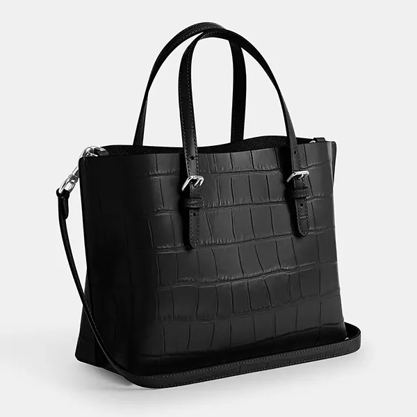 Túi Tote Nữ Coach Mollie Tote Bag 25 CW017 Màu Đen - Túi xách - Vua Hàng Hiệu