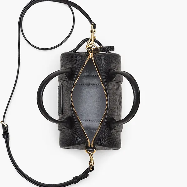 Túi Trống Nữ Marc Jacobs The Leather Mini Duffle Bag 2S4HCR032H02 Màu Đen