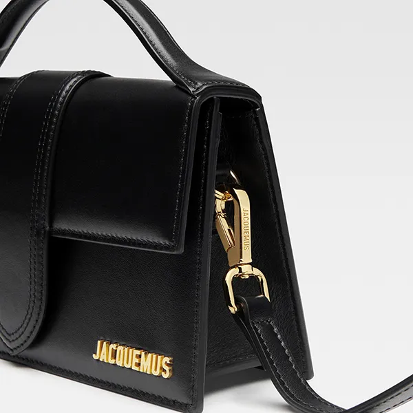 Túi Xách Nữ Jacquemus Le Grand Bambino Top-Handle Bag Size 23 Màu Đen - Túi xách - Vua Hàng Hiệu