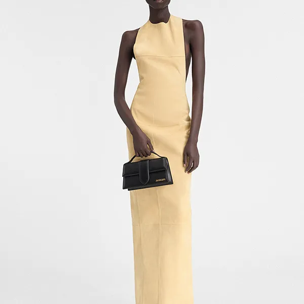 Túi Xách Nữ Jacquemus Le Grand Bambino Top-Handle Bag Size 23 Màu Đen - Túi xách - Vua Hàng Hiệu