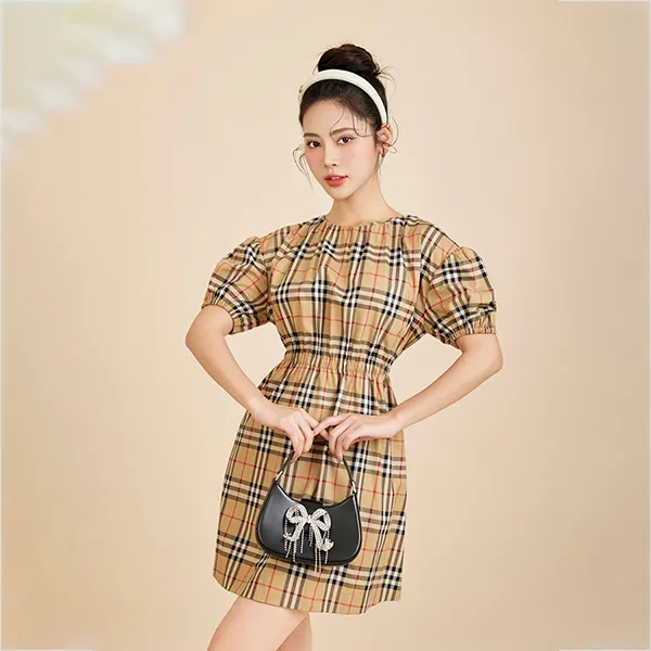 Túi Xách Nữ Self-Potrait In Black Leather RS24-320-B Black Màu Đen - Túi xách - Vua Hàng Hiệu