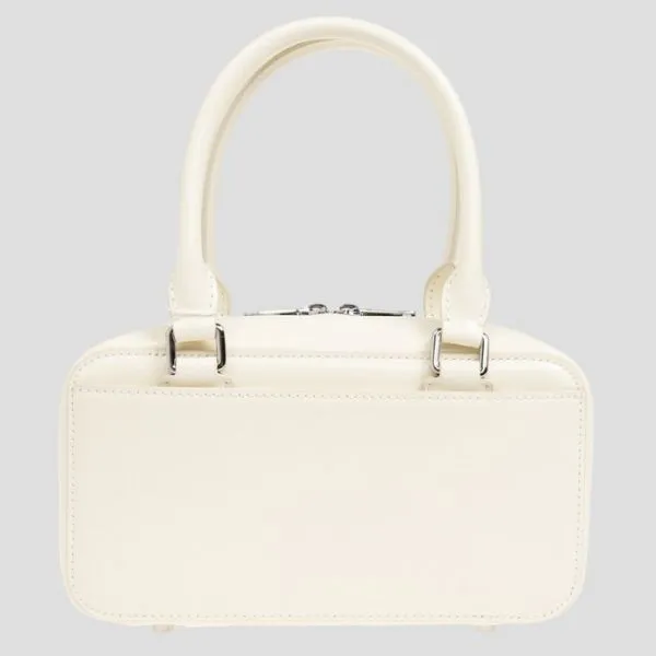Túi Xách Tay Nữ Self-Portrait In Cream Leather Handle Bag AW24-301A-C Màu Kem