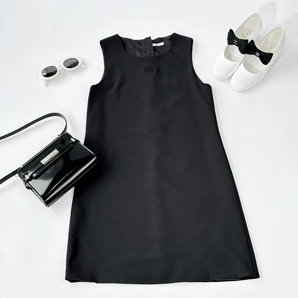Váy Dolce & Gabbana Black With Logo Embroidered L53DF1 G7M4Q N0000 Màu Đen Size 14Y - Thời trang - Vua Hàng Hiệu