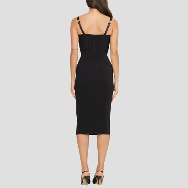 Váy Elisabetta Franchi In Black AB65542E2 110 Màu Đen Size 42