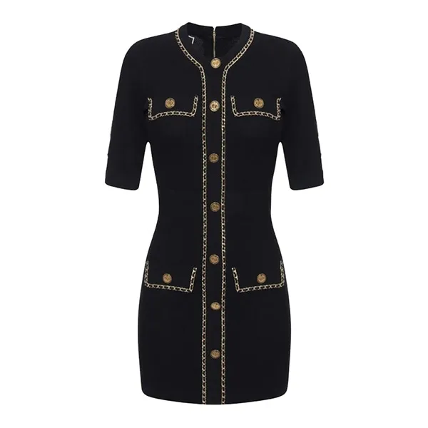 Váy Len Nữ Elisabetta Franchi In Black AM 92B 46E2 V480 110 Màu Đen Size 44 - Thời trang - Vua Hàng Hiệu