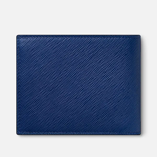 Ví Montblanc Sartorial Wallet 6CC MB130812 Màu Xanh Blue N-MS
